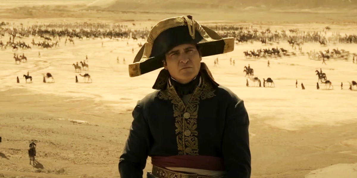 Joaquin Phoenix as Napoleon Bonaparte in Napoleon