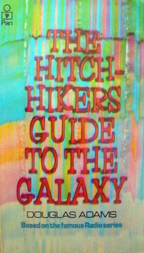 Cover art for "The Hitchhiker's guide to the galaxy" 
